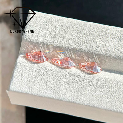 Качество LuxuryShine 1-15CT Розовый бриллиантовый бриллиантовый бриллиант, выращенный в лаборатории, розовый бриллиант VVS-VS фабрика