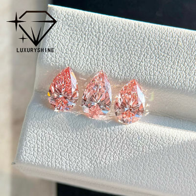 Качество LuxuryShine 1-15CT Розовый бриллиантовый бриллиантовый бриллиант, выращенный в лаборатории, розовый бриллиант VVS-VS фабрика