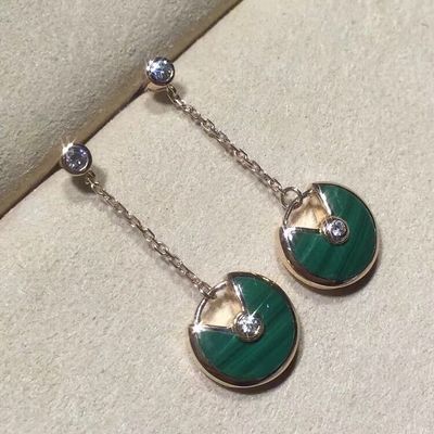 Качество Ювелирные изделия золото 18k золота Amulette De Серьги Personalized желтое/розовое/белое фабрика