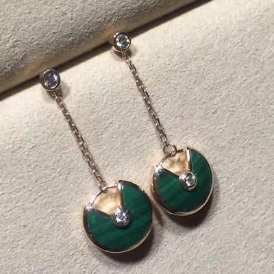 Качество Ювелирные изделия золото 18k золота Amulette De Серьги Personalized желтое/розовое/белое фабрика