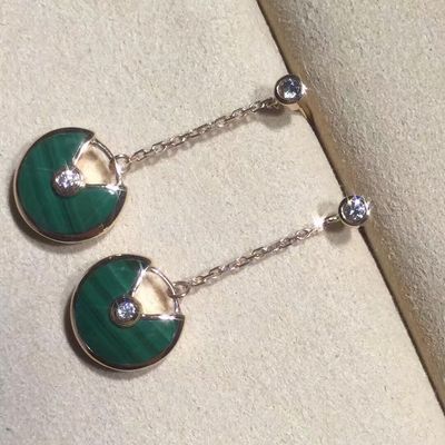 Качество Ювелирные изделия золото 18k золота Amulette De Серьги Personalized желтое/розовое/белое фабрика