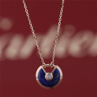 Качество Диамант Lazuli Amulette De Ожерелья С Lapis желтого золота модели Xs фабрика