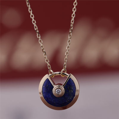 Качество Диамант Lazuli Amulette De Ожерелья С Lapis желтого золота модели Xs фабрика