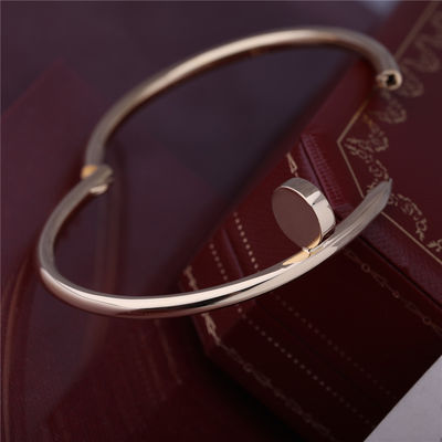 Качество Реальный Bangle B6048217 ногтя ЖЕЛТОГО ЗОЛОТА БРАСЛЕТА ООН CLOU золота JUSTE толстый модельный фабрика