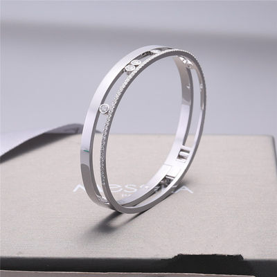 Качество Ювелирные изделия браслета диаманта белого золота Bangle Romane движения Luxury Jewelry роскошные для женщин фабрика