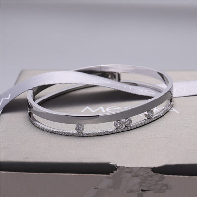Качество Ювелирные изделия браслета диаманта белого золота Bangle Romane движения Luxury Jewelry роскошные для женщин фабрика