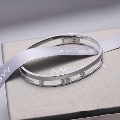 Качество Ювелирные изделия браслета диаманта белого золота Bangle Romane движения Luxury Jewelry роскошные для женщин фабрика