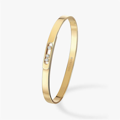 Качество 18K желтое золото Luxury Jewelry двигает браслет Bangle диаманта Noa для дам фабрика
